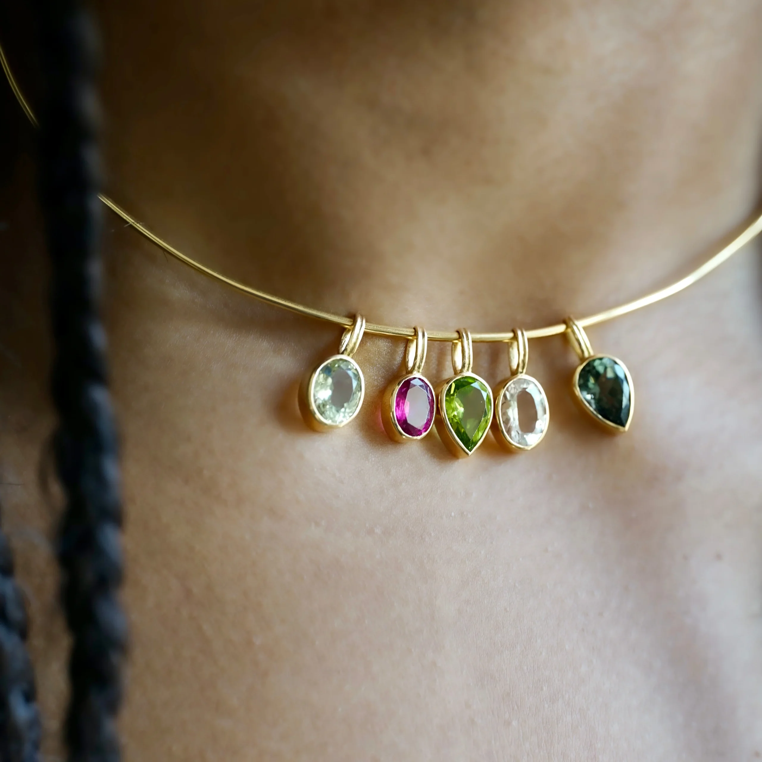 - Vendu - Pendentif Tourmaline Rose Poudré – Image 2