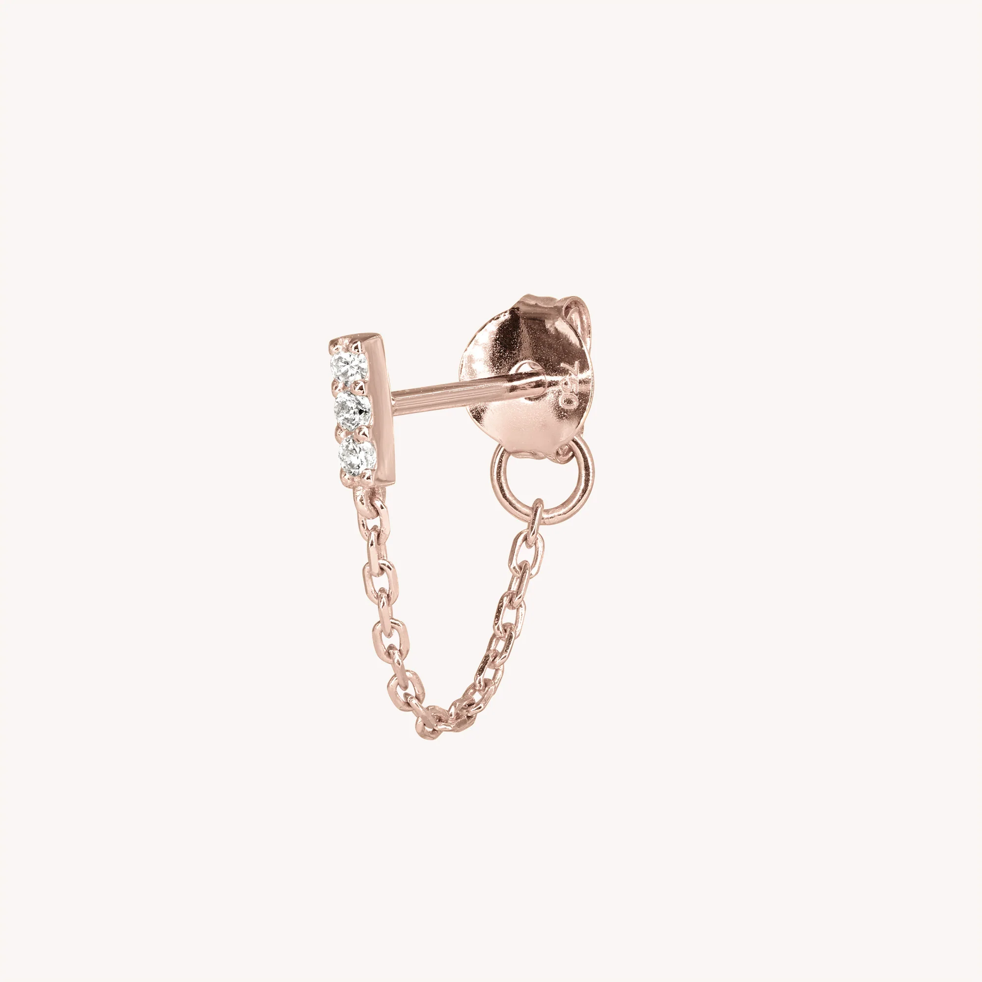 Boucle d'oreille Chaîne Diamants Blancs Iris – Image 5