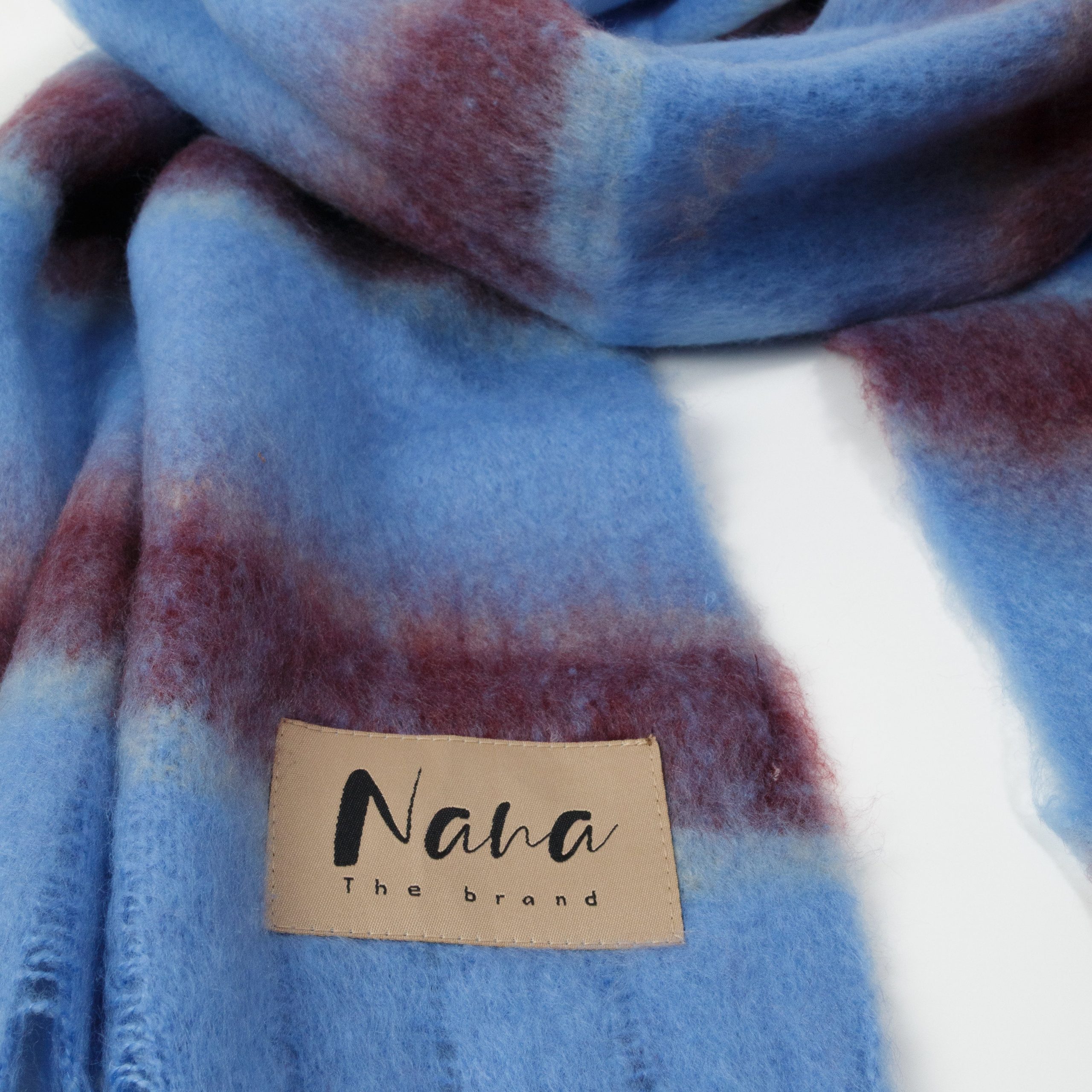 GENEVE - FOULARD, LIGNES BLEUES ET ROUGES – Image 2
